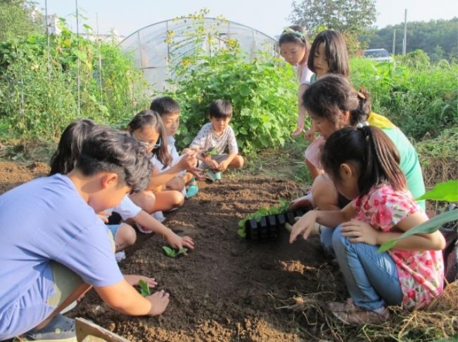 서수원교육문화공동체(텃밭활동) ⓒ타임즈