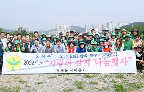광주시 오포읍 남·녀 새마을지도자협의회, ‘사랑의 감자’ 수확