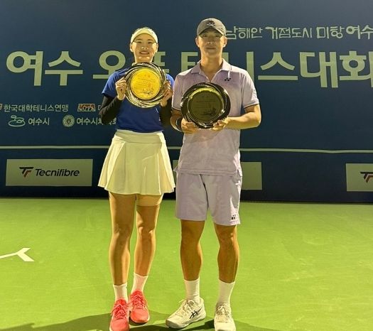 안성시청 김성훈-인천시청 김다예, 오동도배 여수오픈 테니스대회 혼합복식 우승