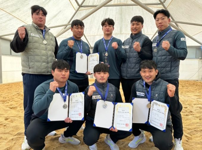 광주시청 씨름팀, 제53회 회장기 전국 장사씨름대회 단체전 준우승