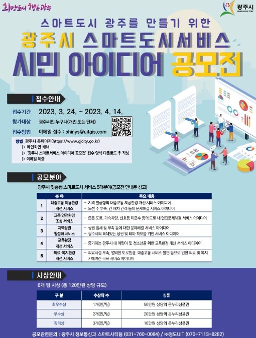광주시, 스마트 도시 정책 시민 아이디어 공모전 개최