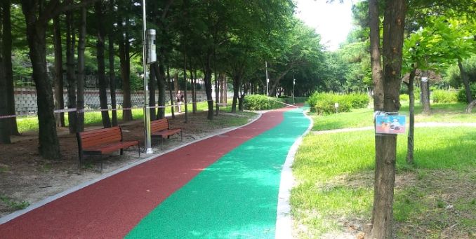 동두천시, 원터근린공원 산책로 정비공사 완료