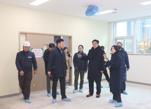 신설 학교 점검하는 도성훈 인천시교육감