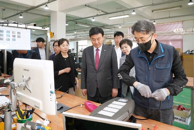 방세환 광주시장, 관내 기업 애로사항 청취를 위한 '기업 현장방문'
