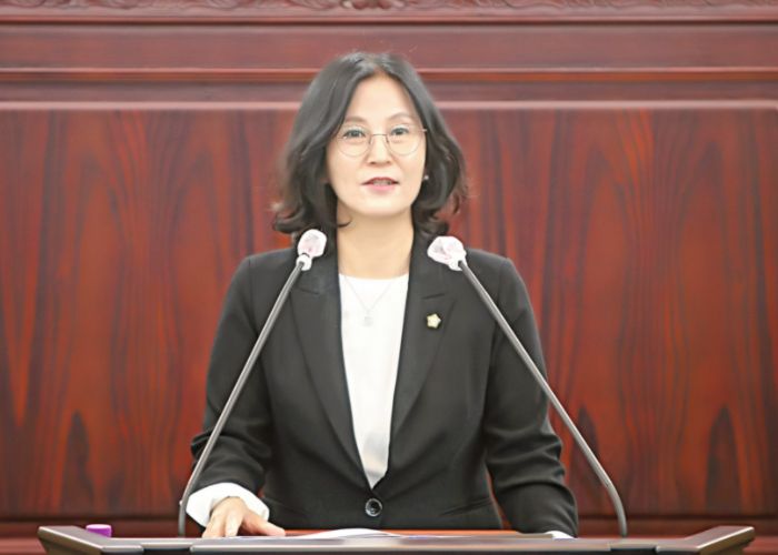 5분 발언하는 배현경 화성시의회 의원
