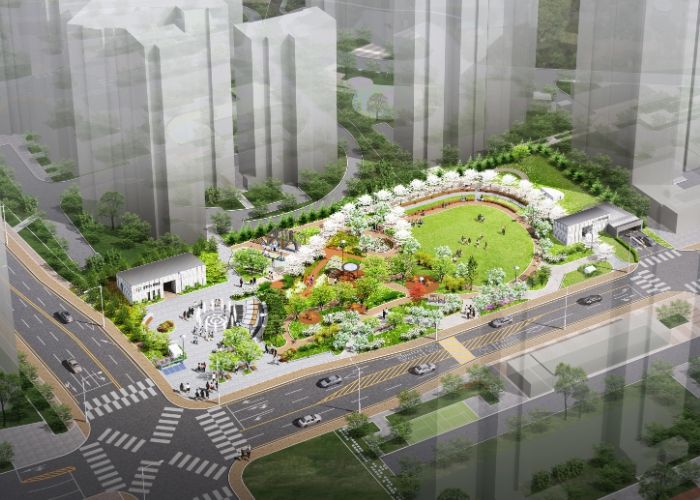 증포3지구 문화공원 공영주차장 조감도