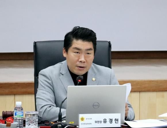 경기도의회 유경현 의원, 의정부소방서의 소방통로 확보와 소방공무원 복지 환경 점검