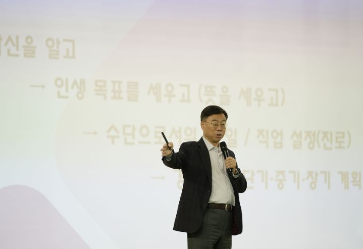 신상진 성남시장, 낙생고등학교서 진로 특강(2) ⓒ타임즈