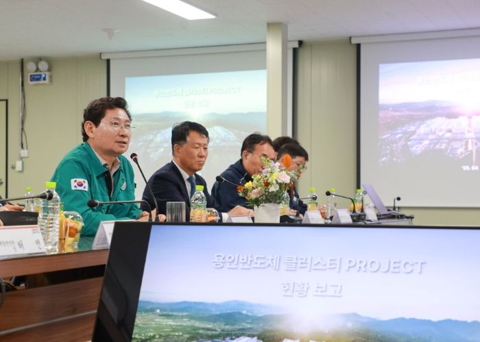 이상일 용인특례시장이 10일 '용인 반도체클러스터 일반산업단지'를 방문해 현장을 점검했다.