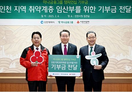 (2025.2.6. 하나금융그룹 기부금 전달식 사진)