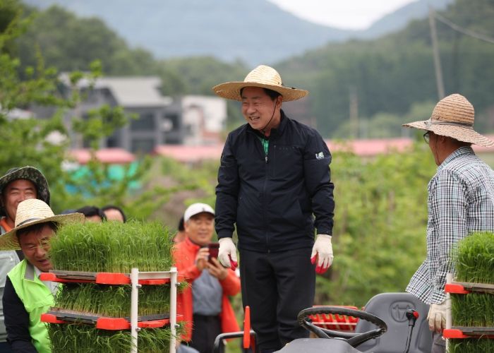 남양주시, 풍년 기원 모내기 시연