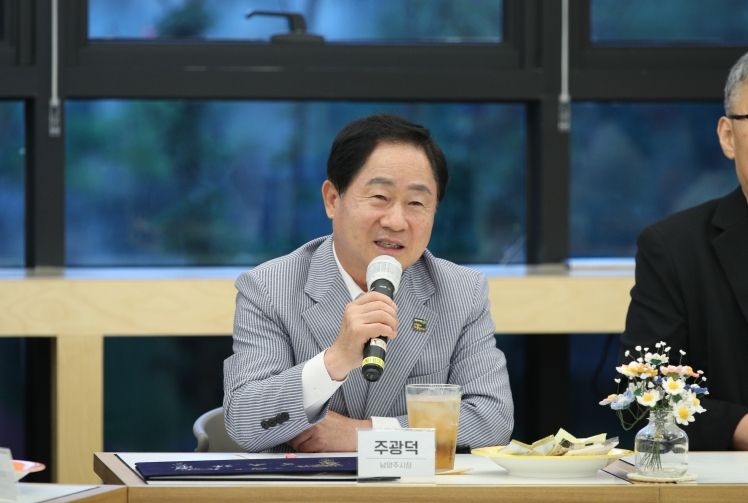 주광덕 남양주시장, 위스테이별내 주민 정담회 개최…새로운 주거문화 제시