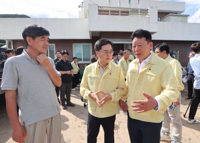 김동연 도지사, 가평 수해현장 2차 방문