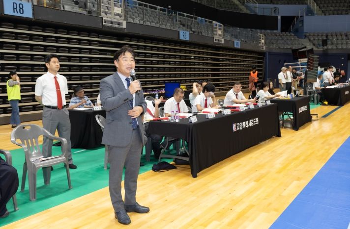 김운남 고양특례시의회 의장, 제5회 의장기 생활체육 오픈 검도대회 참석