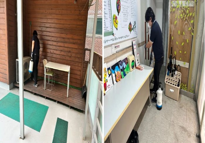 (주)에스티환경, 평택북부장애인복지관 소독 및 방역지원