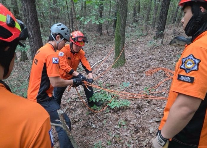 실전처럼 훈련한다! 파주소방서 산악사고 완벽 대비