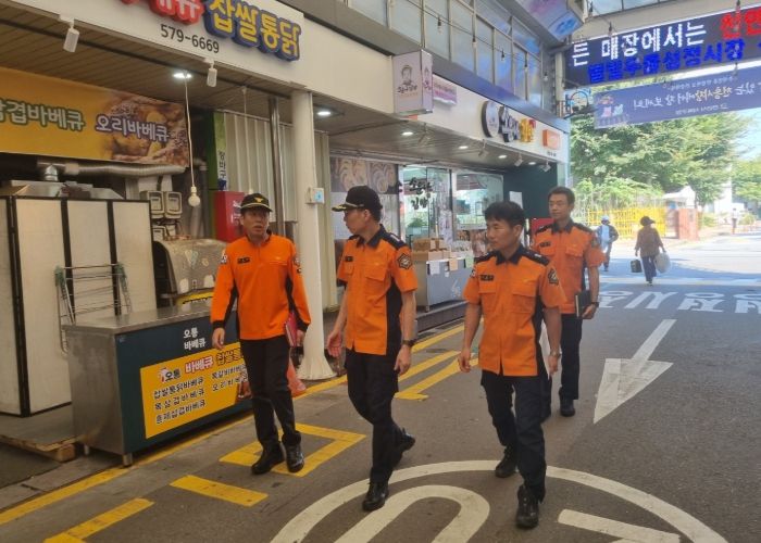 천안서북소방서,“추석명절 전통시장”현장 지도방문 실시