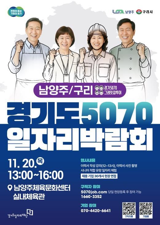 경기도5070일자리박람회 포스터_남양주,구리.
