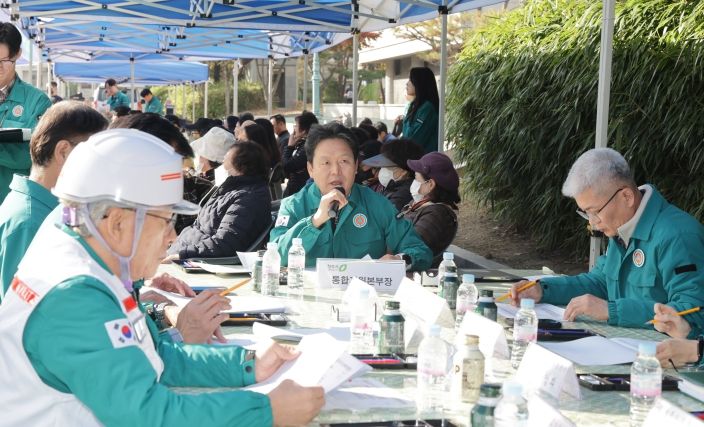 청주시, 올림픽국민체육관서 화재‧붕괴 대응 훈련 실시