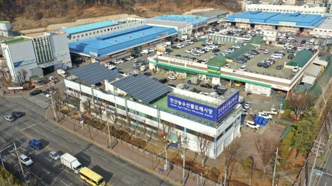 농수산물도매시장 전경.