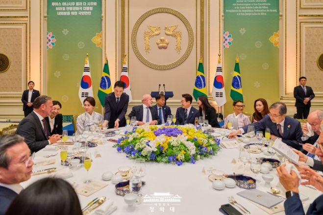 '룰라' 브라질 대통령 내외 국빈 방한 - 국빈만찬(청와대)